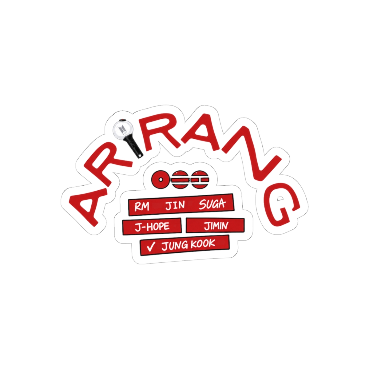 BTS Arirang World Tour 2026 Sticker | Vibrant K-Pop Vinyl Decal - alternate angle 1, merchandise