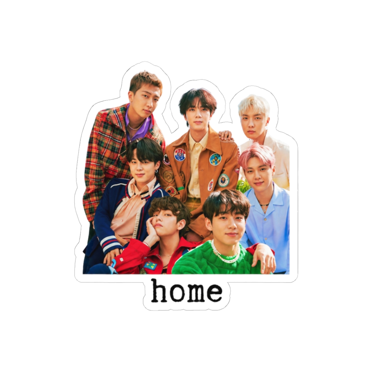 Home is BTS ARMY Sticker | Cute K-Pop Fan Vinyl Decal