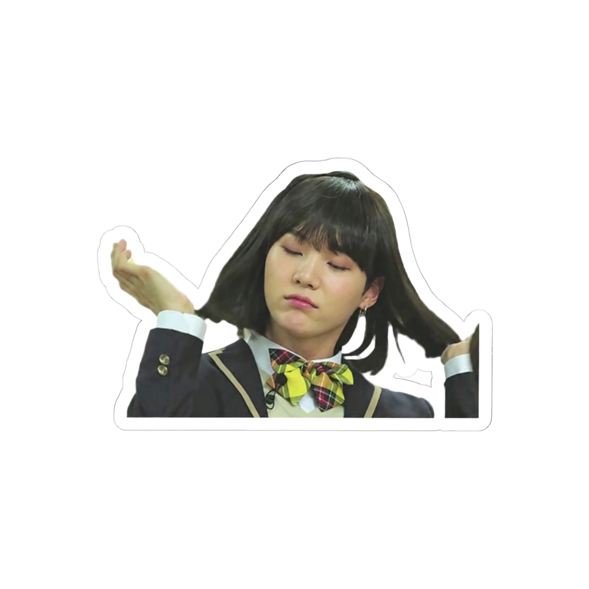 Pretty Min Yoongi Sticker | Cute Suga BTS ARMY Vinyl Decal