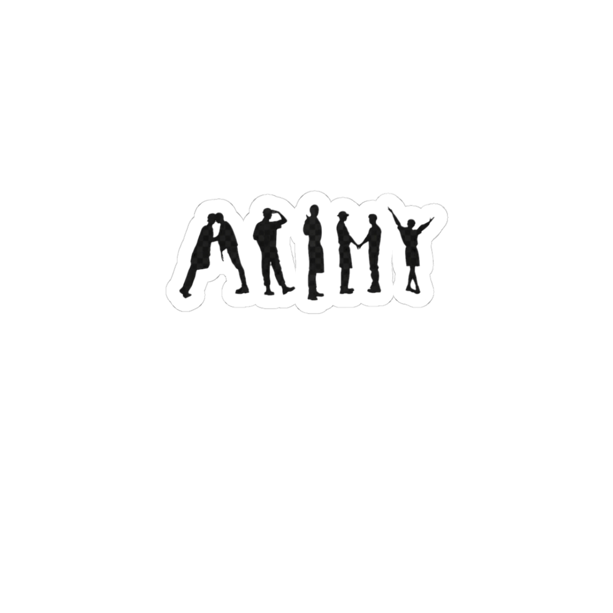 BTS Butter ARMY Silhouette Sticker | Cute Vinyl Decal