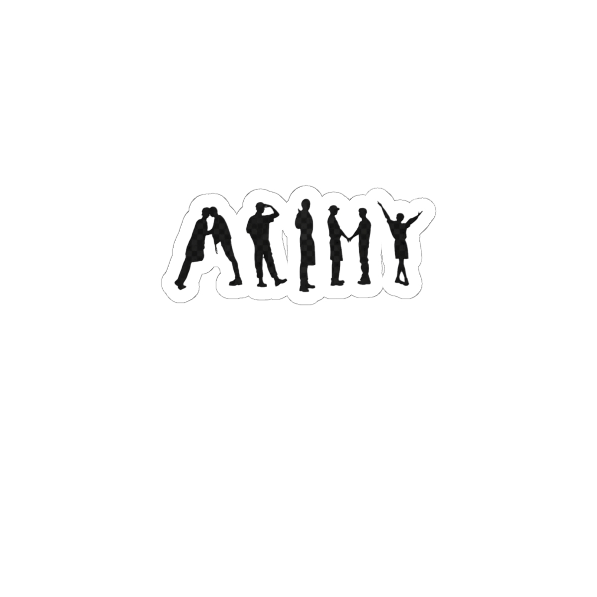 BTS Butter ARMY Silhouette Sticker | Cute Vinyl Decal
