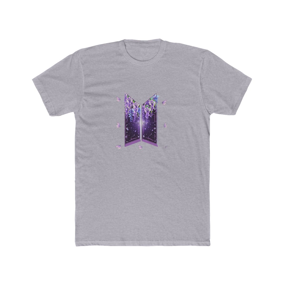 BTS Iconic Logo Minimalist T Shirt - ARMY Fan Essential - alternate angle 5, merchandise