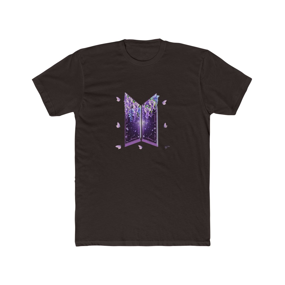 BTS Iconic Logo Minimalist T Shirt - ARMY Fan Essential - alternate angle 4, merchandise