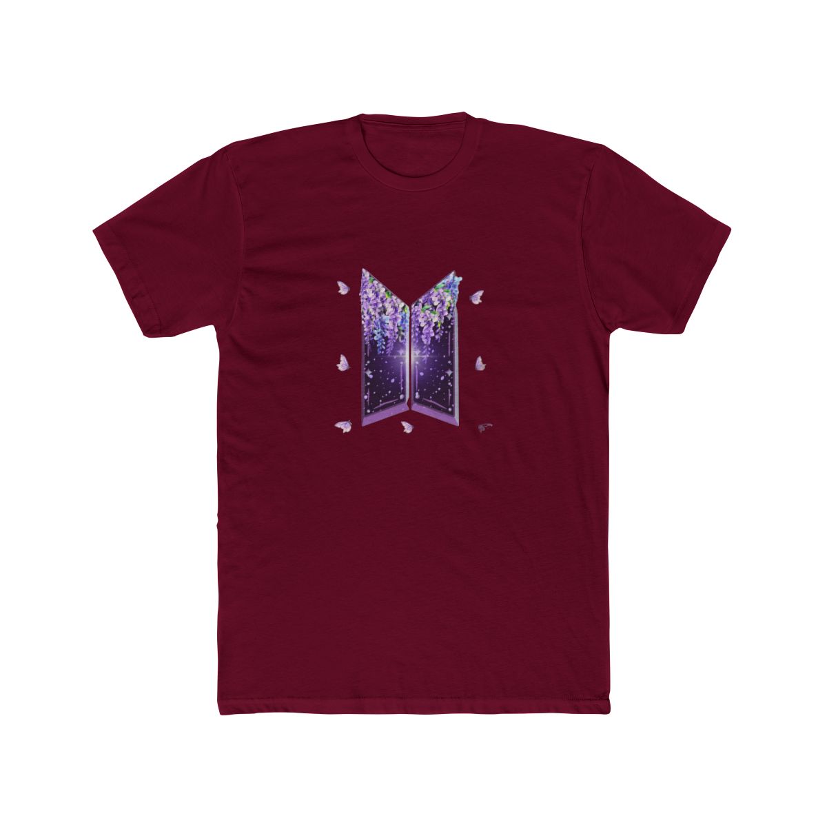 BTS Iconic Logo Minimalist T Shirt - ARMY Fan Essential - alternate angle 2, merchandise