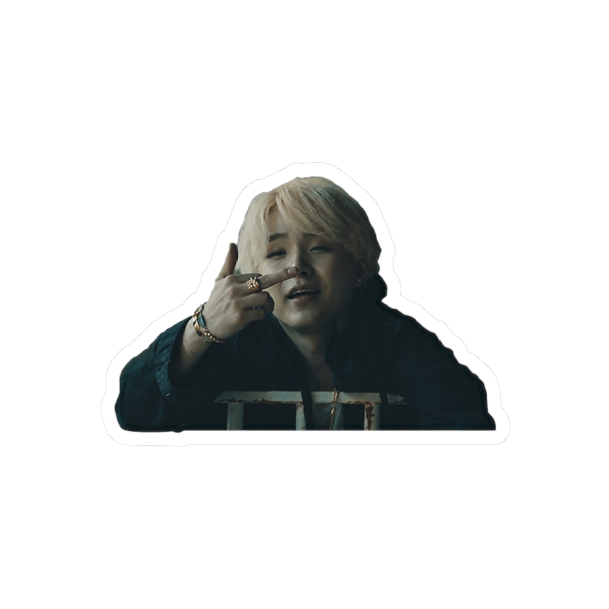 Min Yoongi Agust D Bold Sticker - BTS ARMY Fan Vinyl Decal - alternate angle 3, merchandise