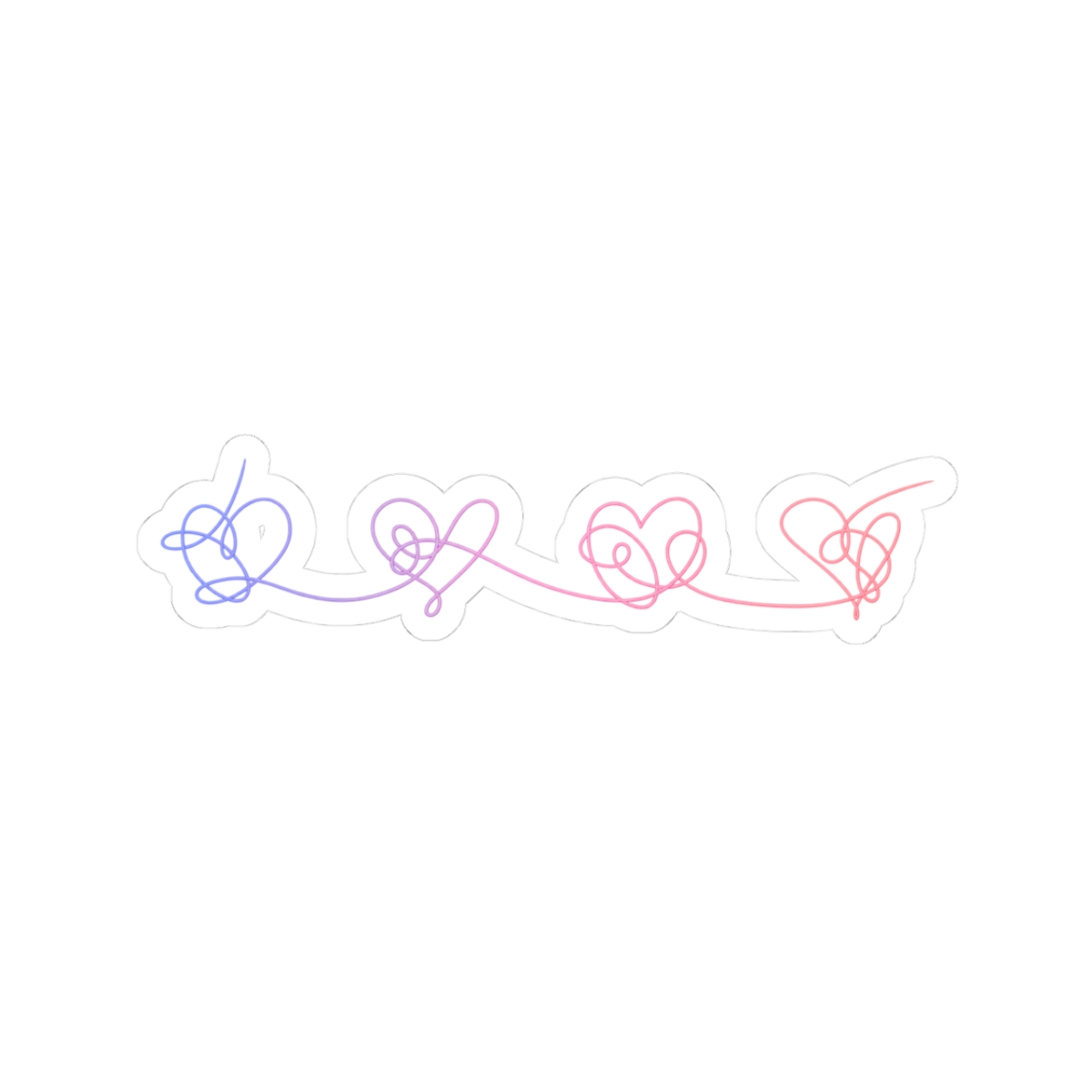 Answer Hearts Cute Sticker | Vibrant Heart Vinyl Decal
