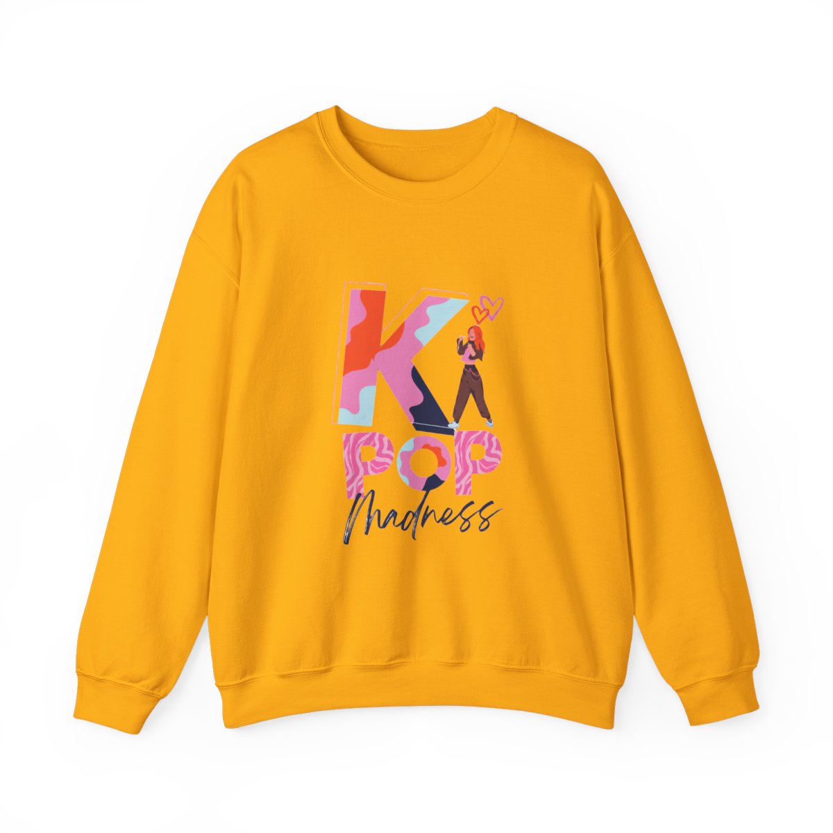K-Pop Madness Crewneck T-Shirts - Ultimate Stan Gear - alternate angle 3, merchandise