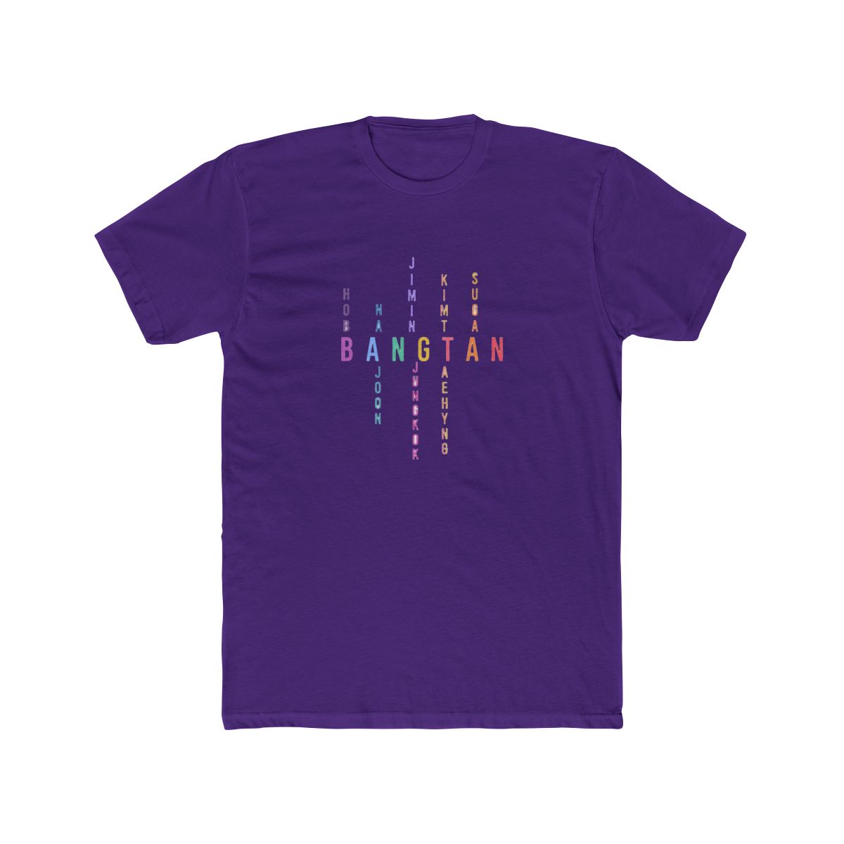 Bangtan Boys Member Name Letters T Shirt - alternate angle 3, merchandise