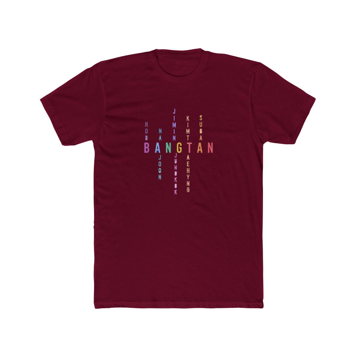 Bangtan Boys Member Name Letters T Shirt - alternate angle 2, merchandise