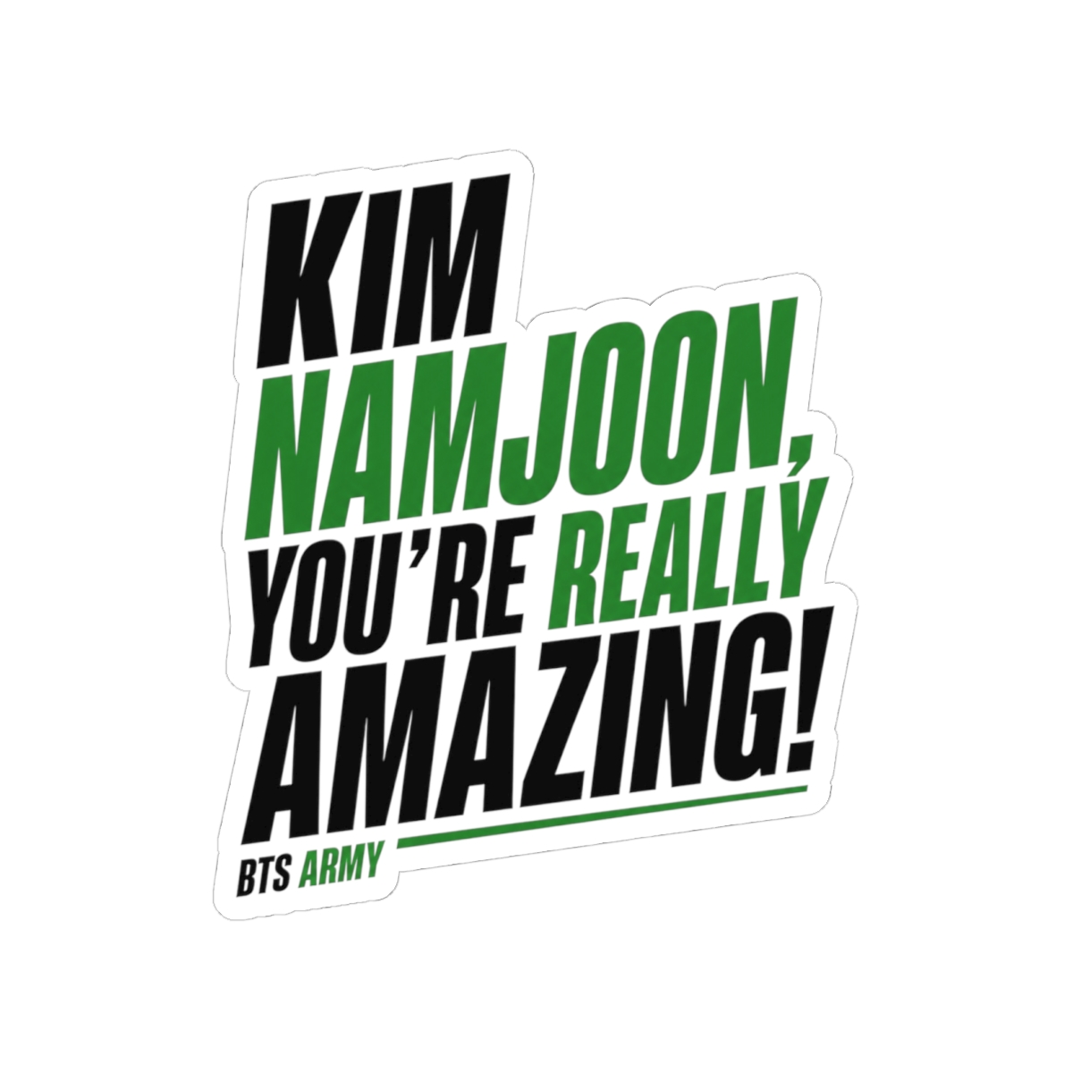 BTS "Kim Namjoon, You" Sticker - Official Stickers merchandise