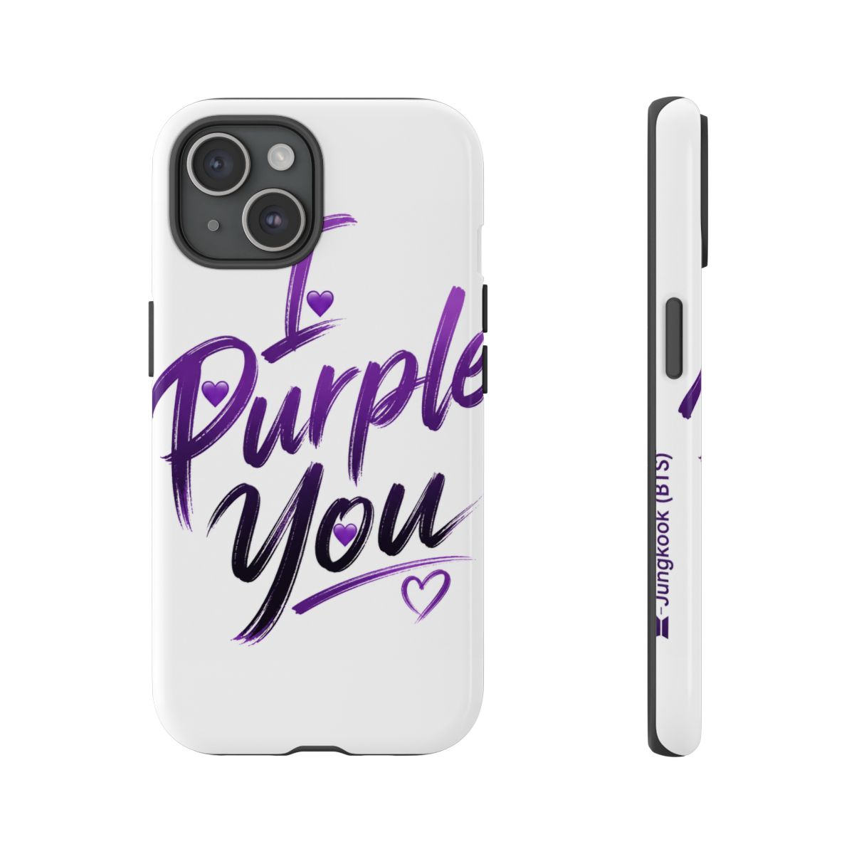 Jungkook (BTS) "I Purple You" Phone Case - alternate angle 5, merchandise