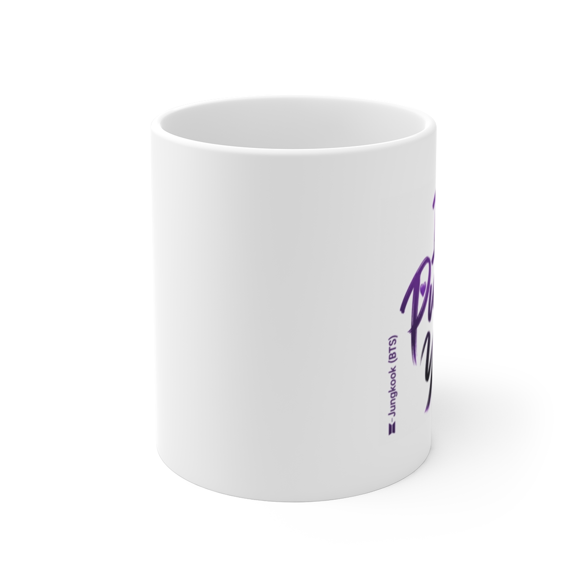 Jungkook (BTS) "I Purple You" White Mug - alternate angle 1, merchandise