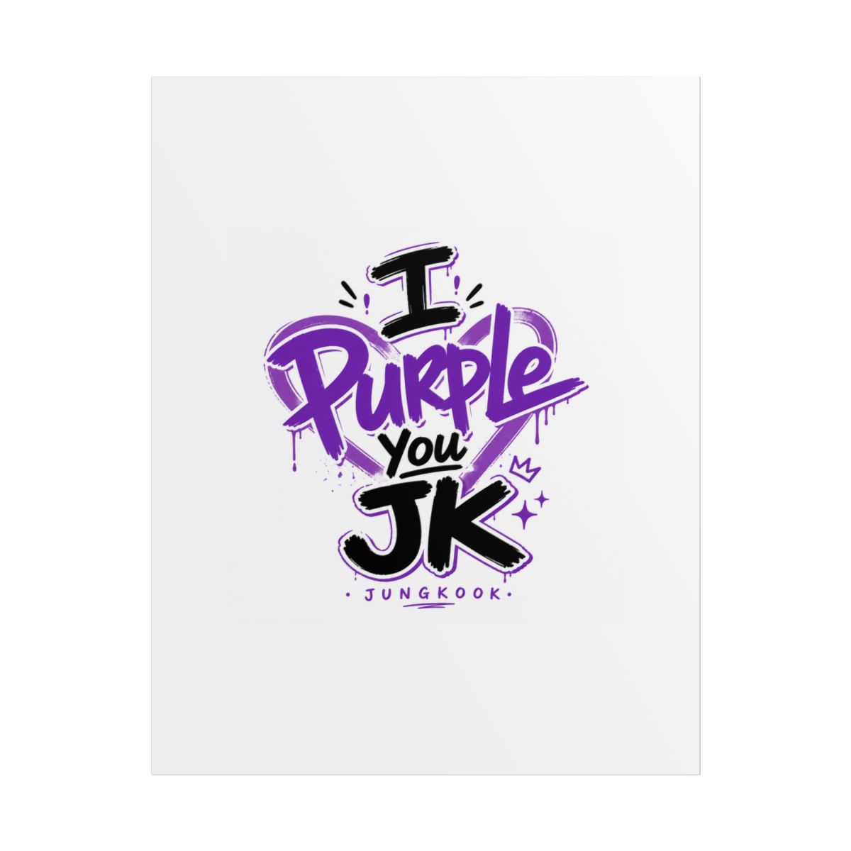 Jungkook (BTS) "I Purple You JK" Poster - alternate angle 1, merchandise