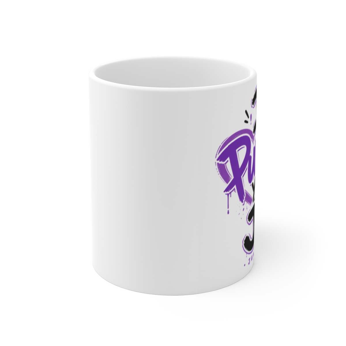Jungkook (BTS) "I Purple You JK" White Mug - alternate angle 1, merchandise