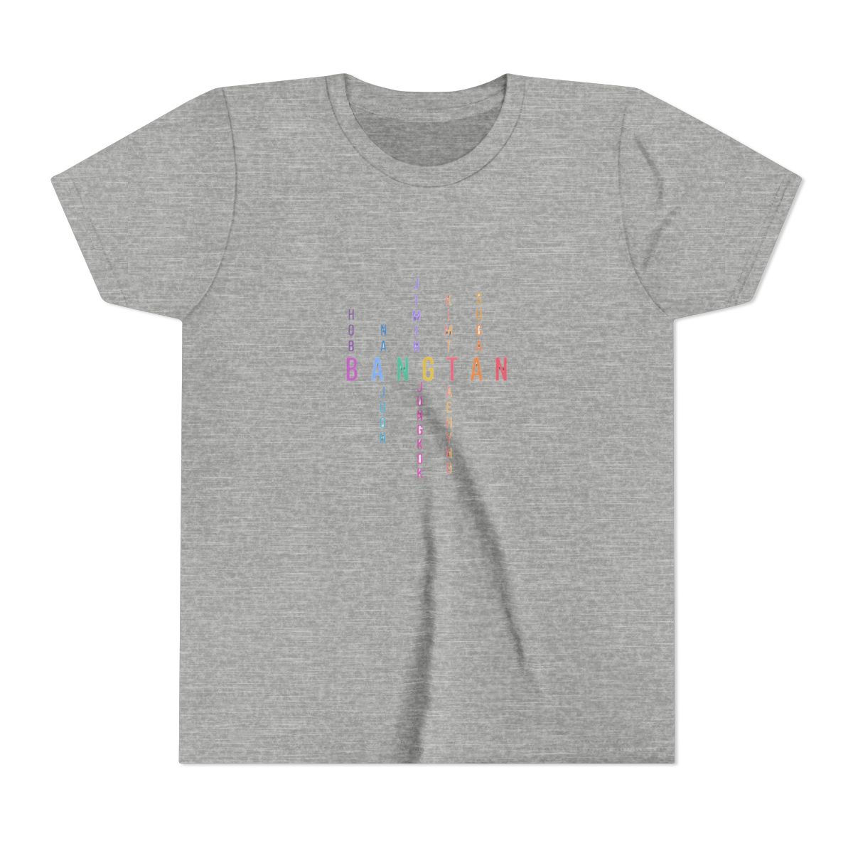 Bangtan Boys Member Name Letters Kids T Shirt - alternate angle 3, merchandise
