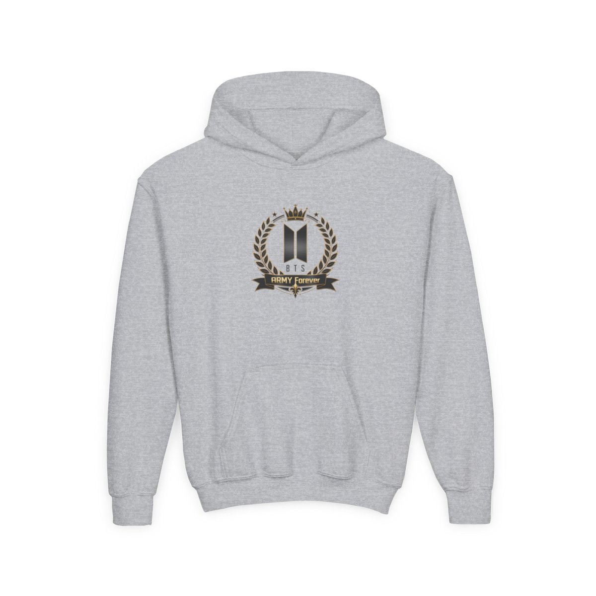 BTS "ARMY Forever" Kids Hoodie - alternate angle 3, merchandise