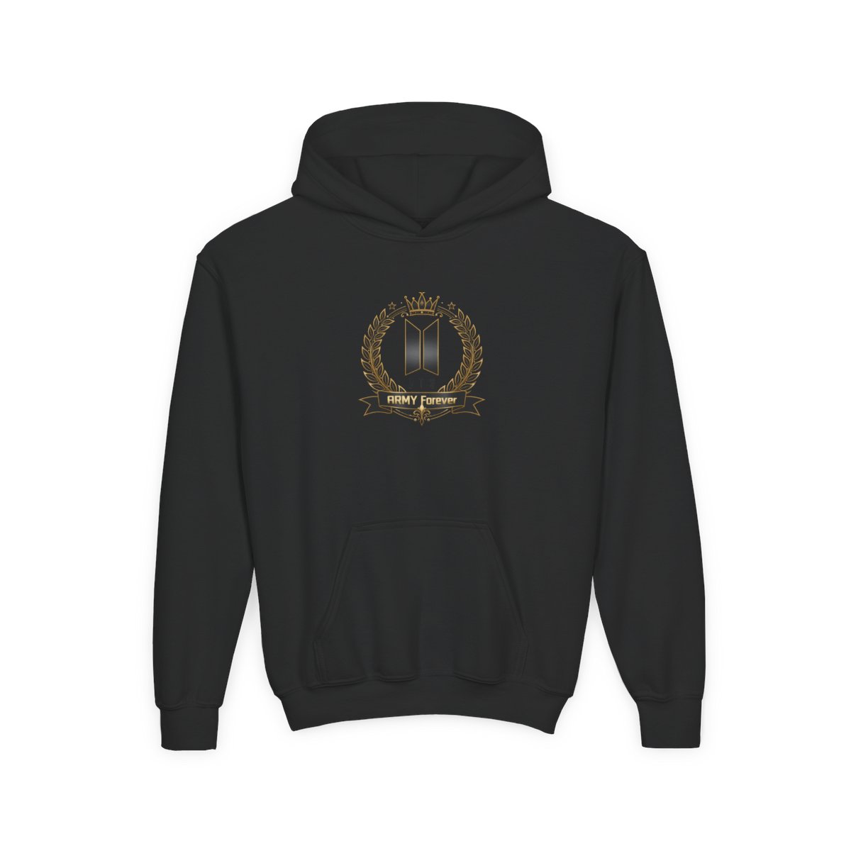 BTS "ARMY Forever" Kids Hoodie - alternate angle 2, merchandise