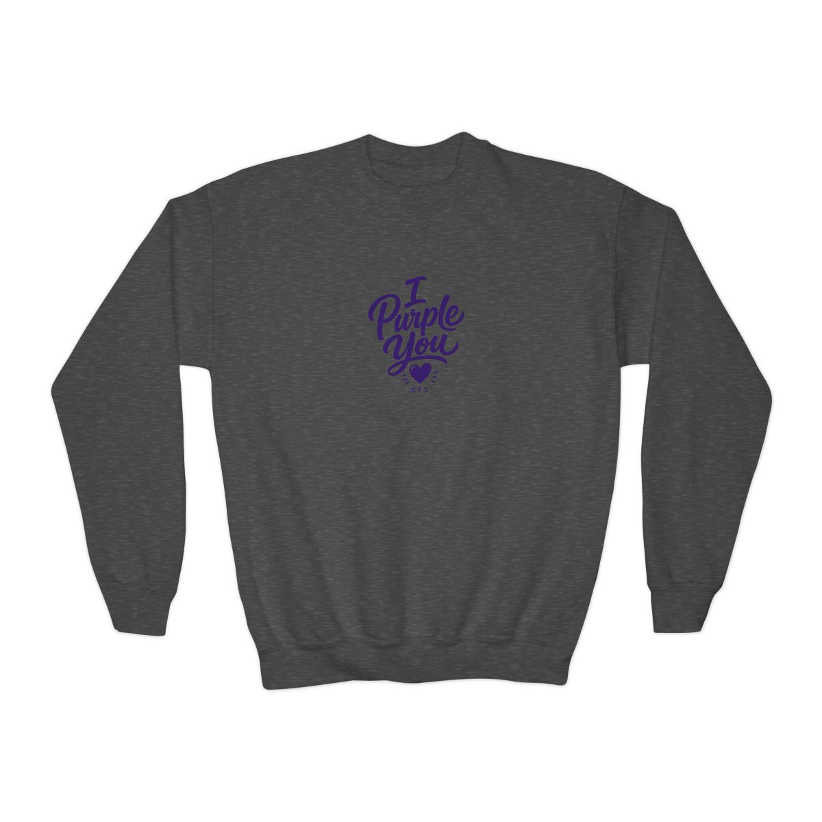 BTS "I Purple You" Kids Crewneck - alternate angle 3, merchandise