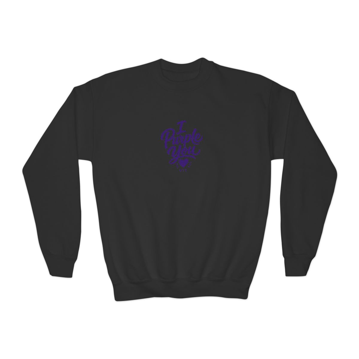BTS "I Purple You" Kids Crewneck - alternate angle 2, merchandise