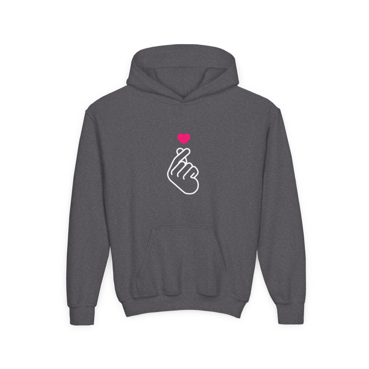 Iconic K-Pop Two-Tone Graphic Kids Hoodie - alternate angle 4, merchandise