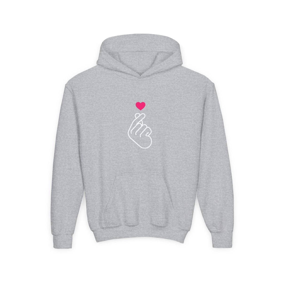 Iconic K-Pop Two-Tone Graphic Kids Hoodie - alternate angle 2, merchandise