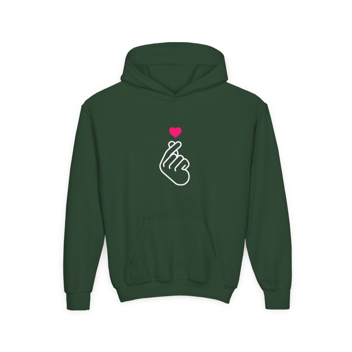 Iconic K-Pop Two-Tone Graphic Kids Hoodie - alternate angle 3, merchandise