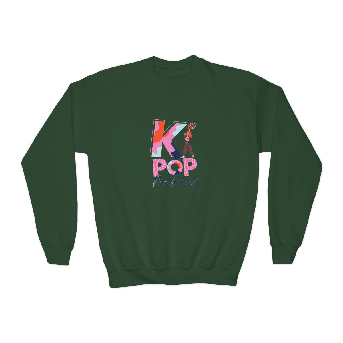 K-Pop Madness Crewneck Kids T-Shirts - Ultimate Stan Gear - alternate angle 5, merchandise