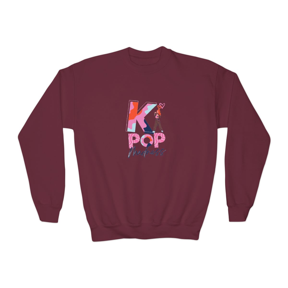 K-Pop Madness Crewneck Kids T-Shirts - Ultimate Stan Gear - alternate angle 4, merchandise