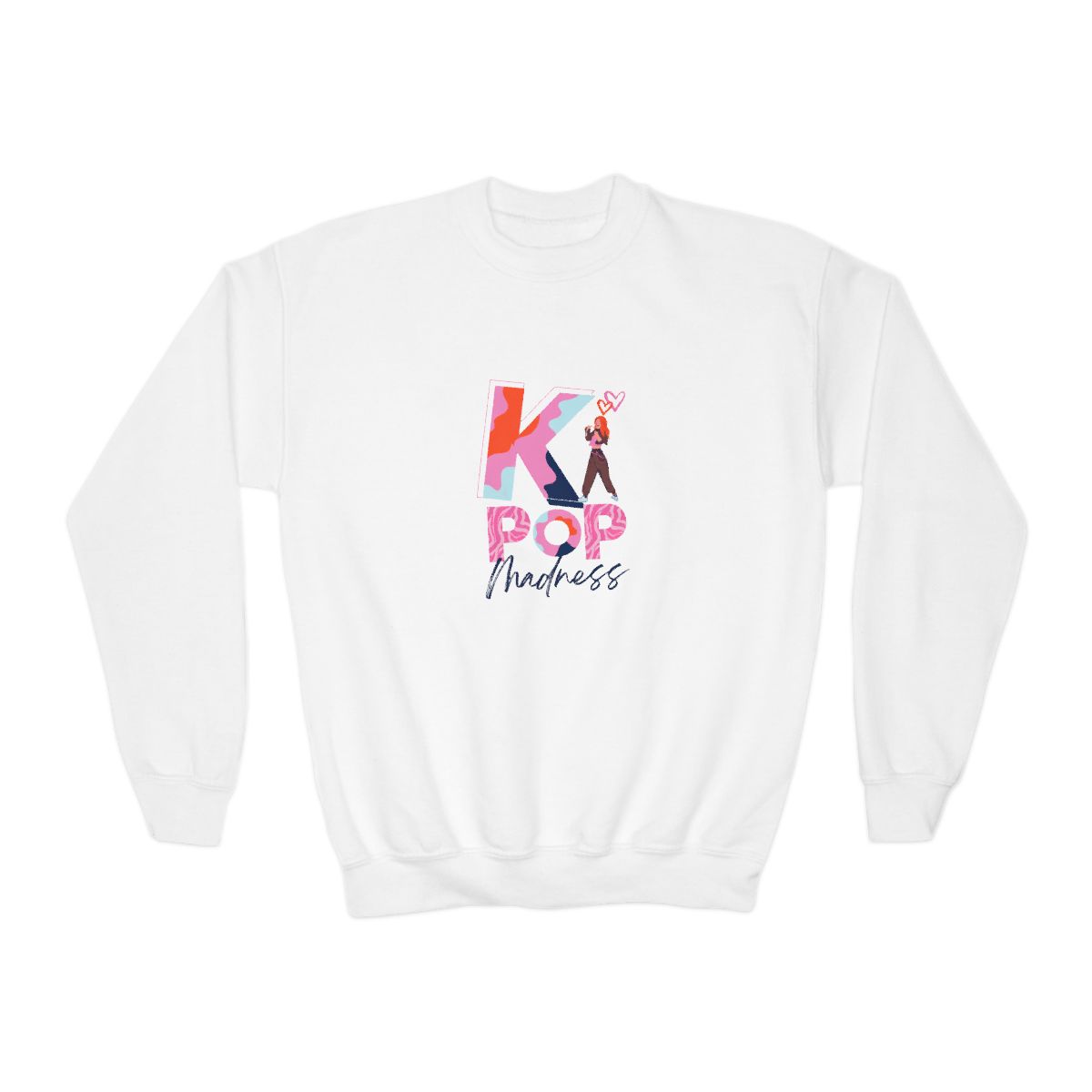 K-Pop Madness Crewneck Kids T-Shirts - Ultimate Stan Gear - alternate angle 2, merchandise