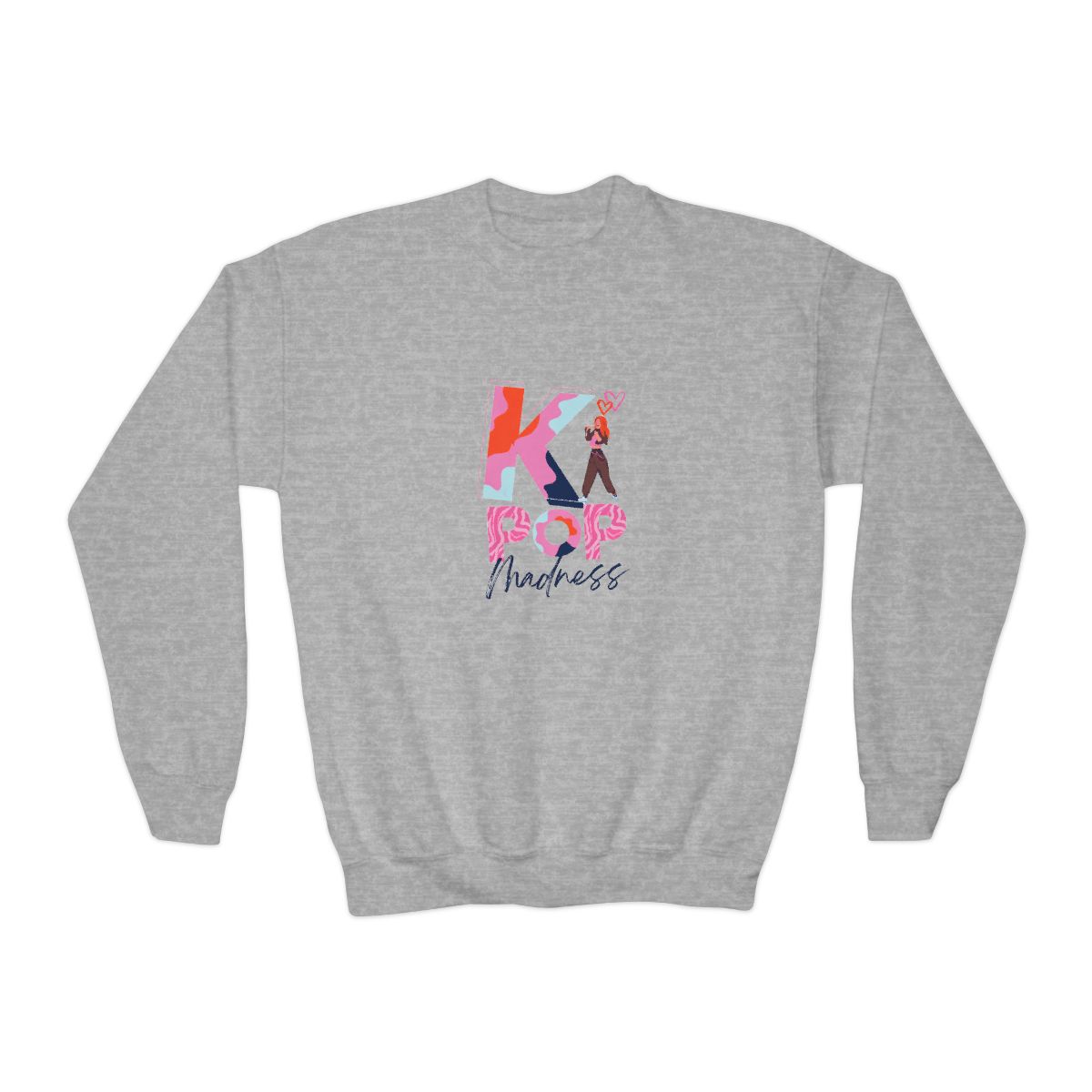 K-Pop Madness Crewneck Kids T-Shirts - Ultimate Stan Gear - alternate angle 3, merchandise